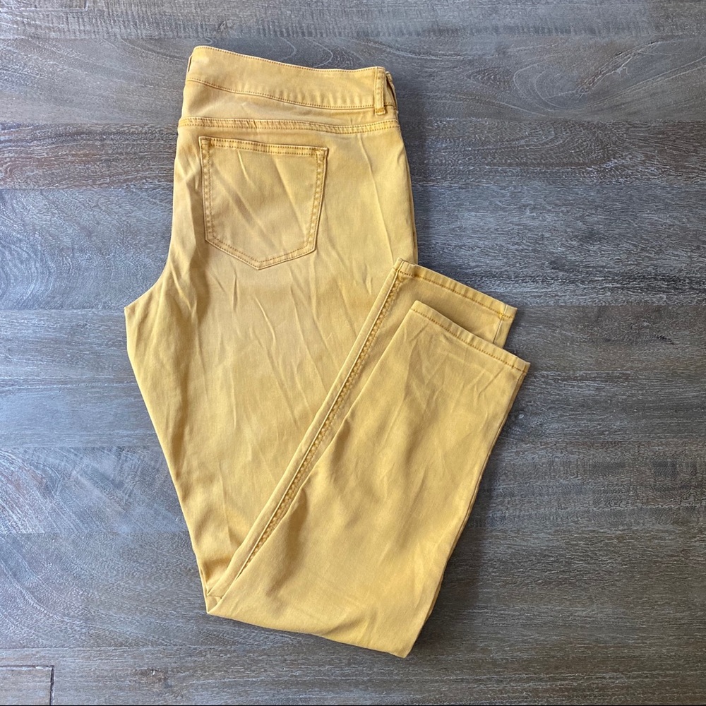 Maurices Mustard Jeggings size XL regular